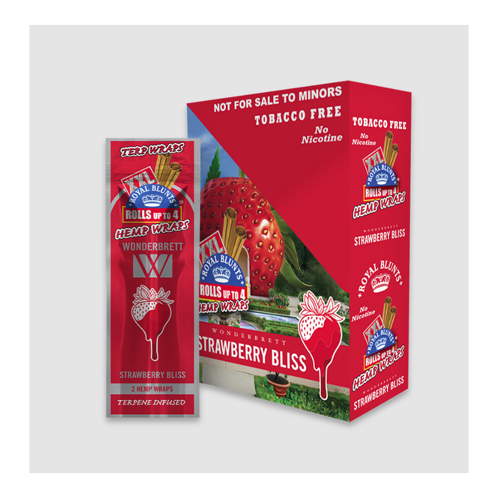 XXL Royal Blunts | Strawberry Bliss | Hemp Wraps | 2pk