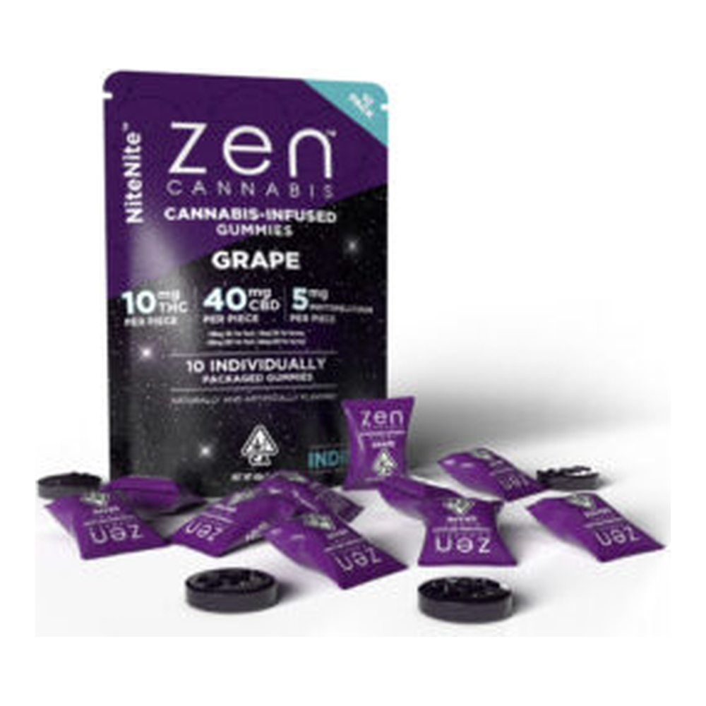 Zen Cannabis | Grape | Fast Acting NiteNite Gummies | 100mg