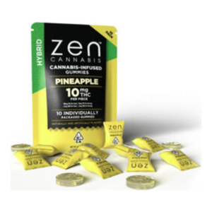 Pineapple Fast Acting Hybrid Gummies 10pk (100mg)