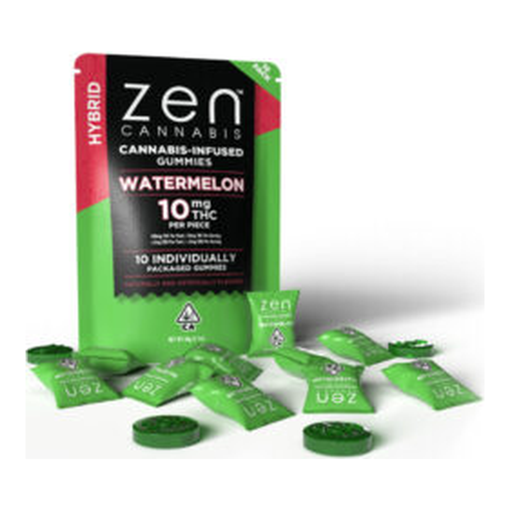 Zen Cannabis | Watermelon | Fast Acting Hybrid Gummies | 10pk | 100mg
