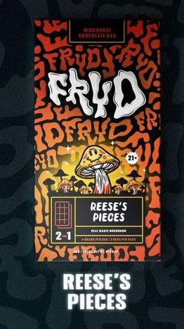 Reeses Pieces Fryd Magic Mushroom Chocolate Bar